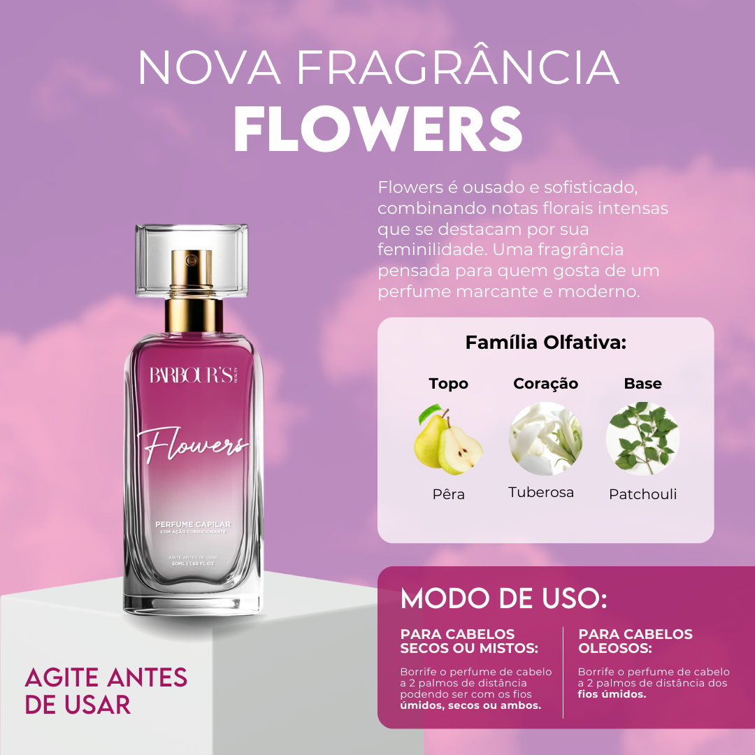 Kit 7 Perfumes para Cabelo