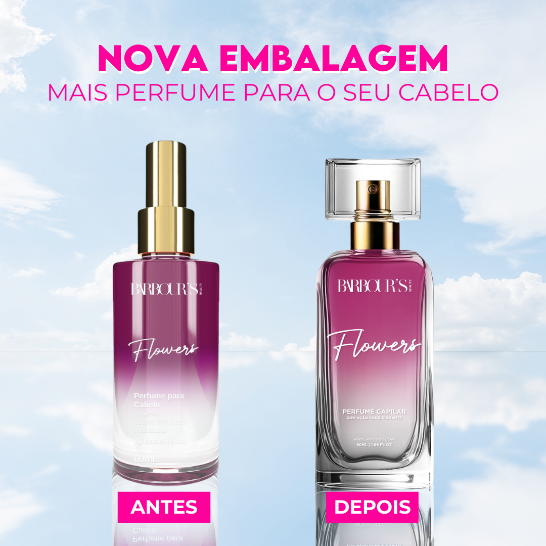 Kit Perfume de Cabelo e Body Splash - Flowers