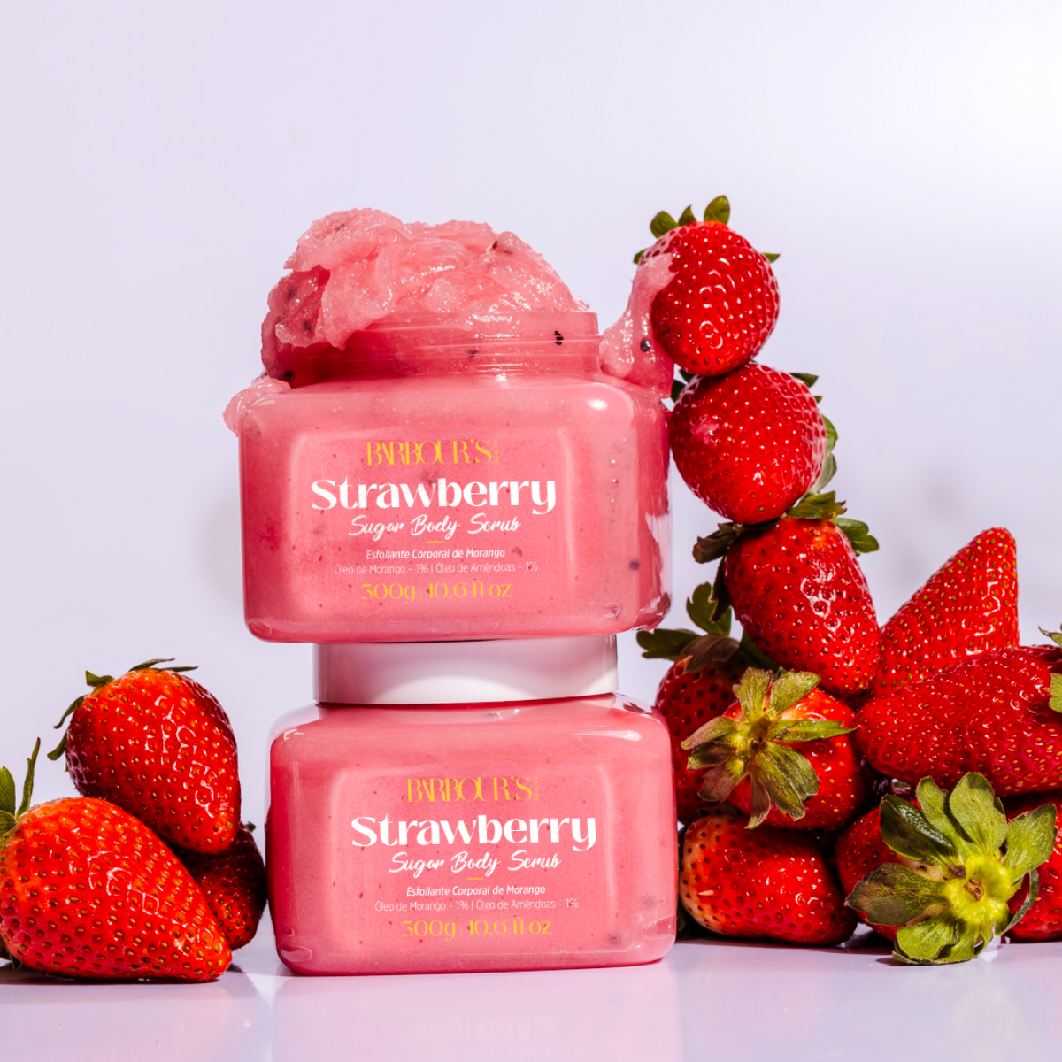 Esfoliante Corporal de Morango - Strawberry Sugar Body Scrub