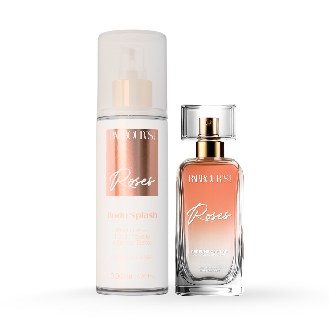 Kit Perfume de Cabelo e Body Splash - Roses - Image 1