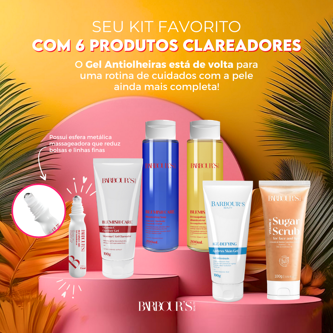 Kit Rotina Clareadora Intensiva (6 Produtos - Tratamento rende 3 meses)