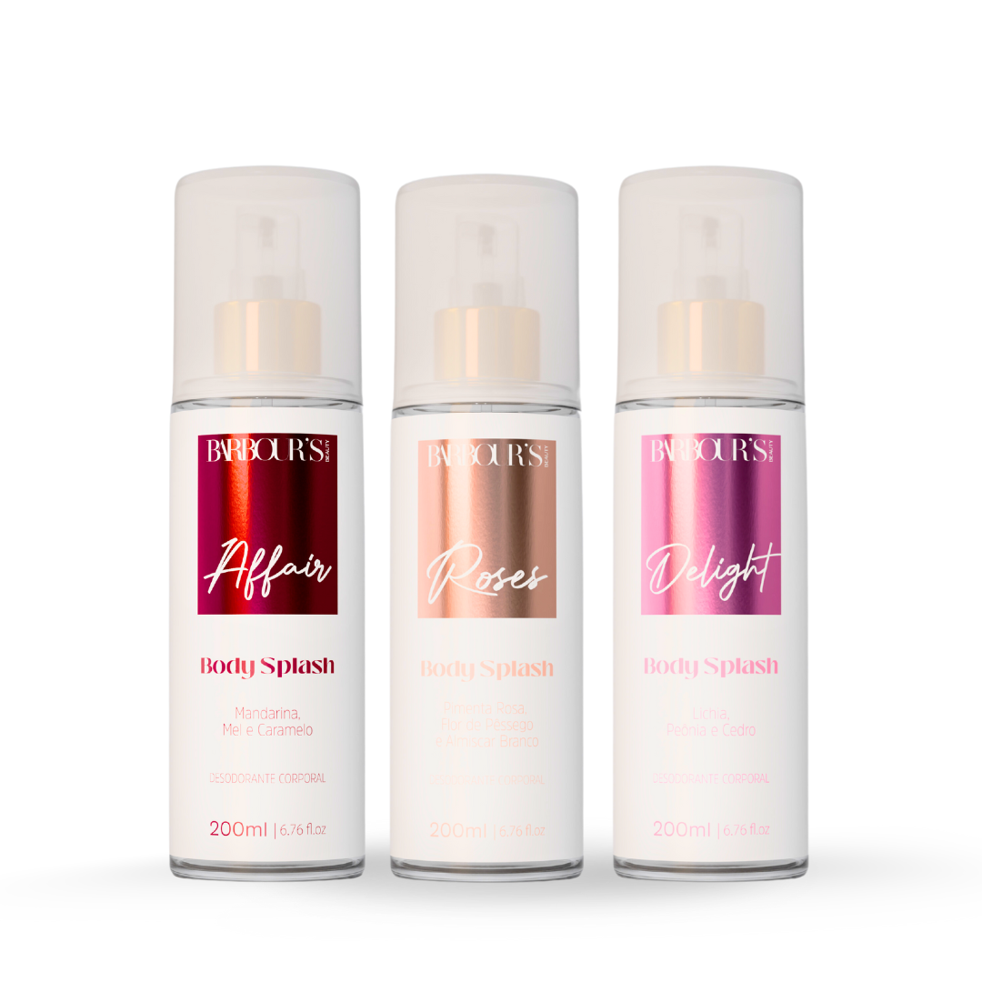 Kit 3 Body Splash - Roses, Affair, Delight