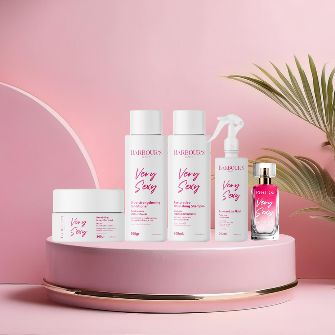 KIT DE TRATAMENTO CAPILAR VERY SEXY (5 Produtos) NUTRIÇÃO