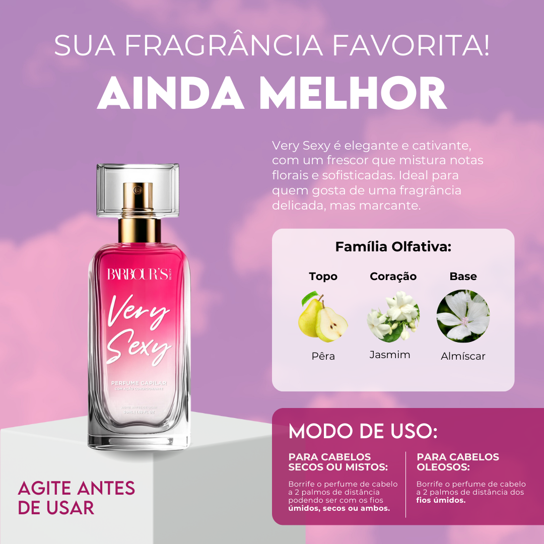 Perfume para cabelo / finalizador termoativo Very Sexy