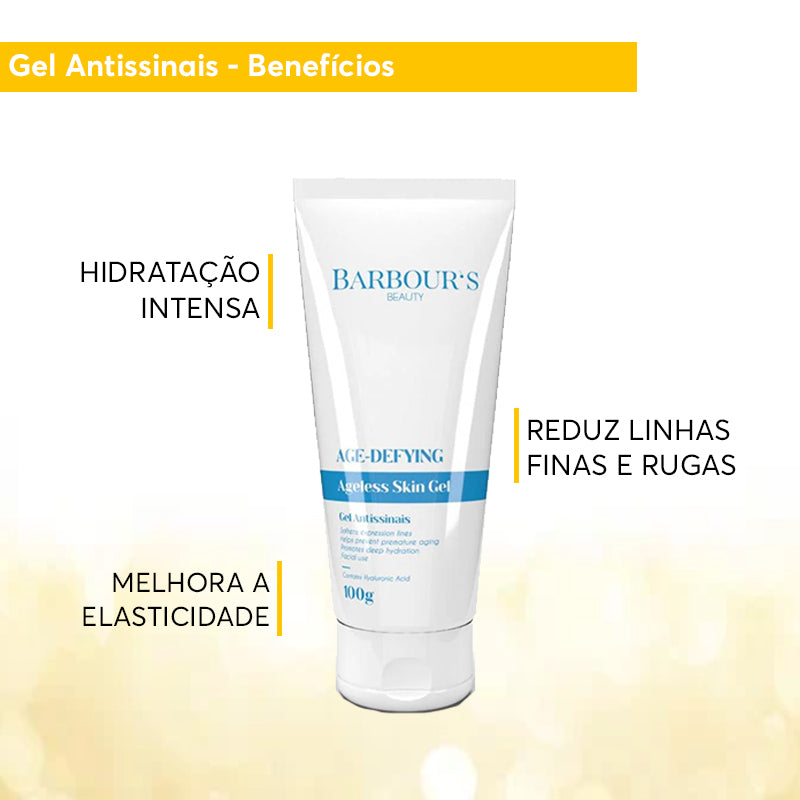 Kit Vitamina C Gel Clareador e Gel Antissinais