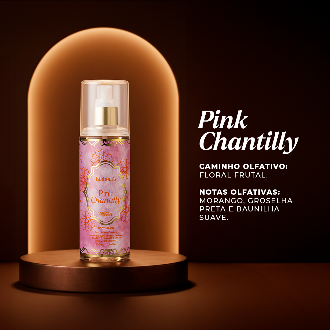 Kit 2 Body Splash Desodorante Colônia 200ml - Pink Chantilly e Vanilla Rum