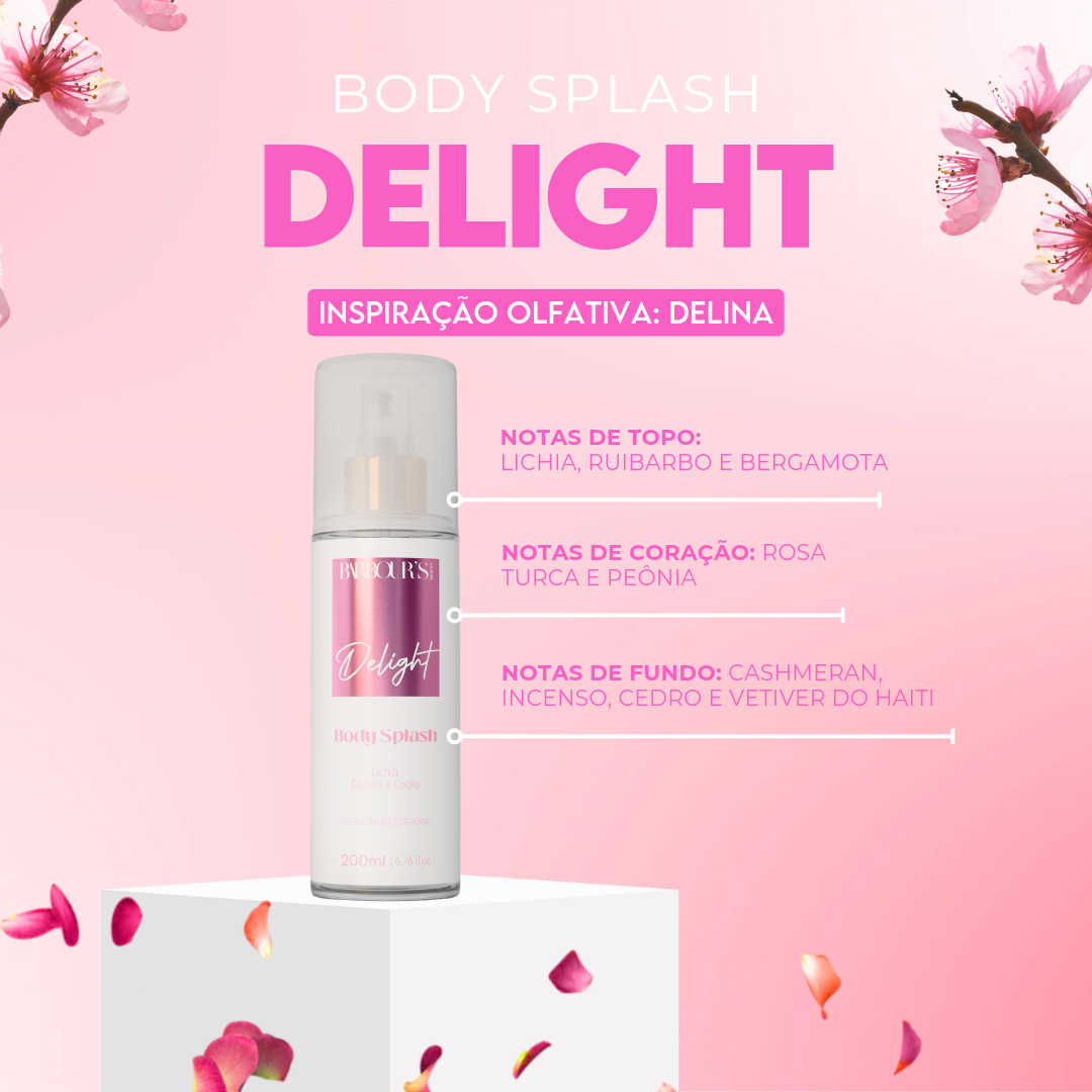 Body Splash Delight - Deo Colônia (Ref. Olfativa Delina)