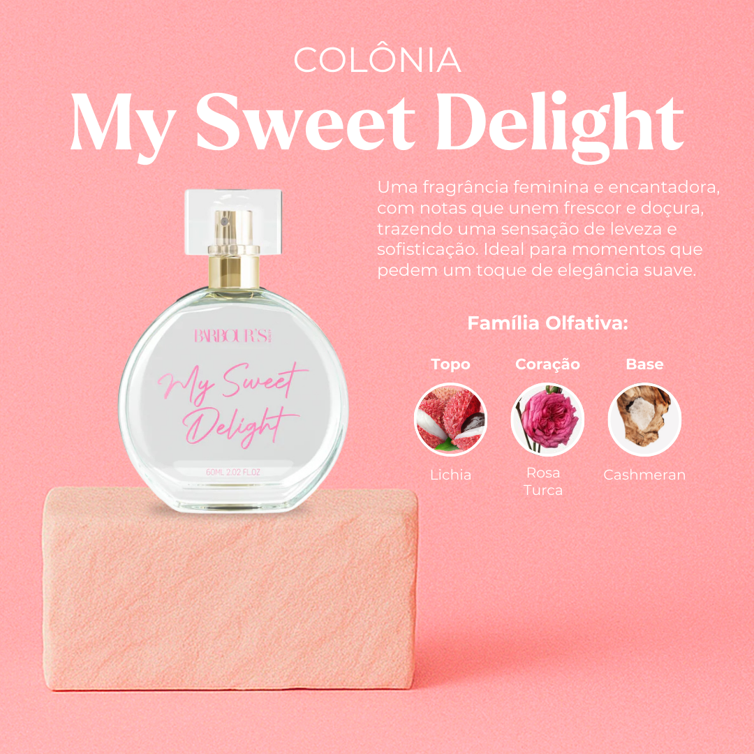 Kit Desodorante Colônia e Body Cream My Sweet Delight