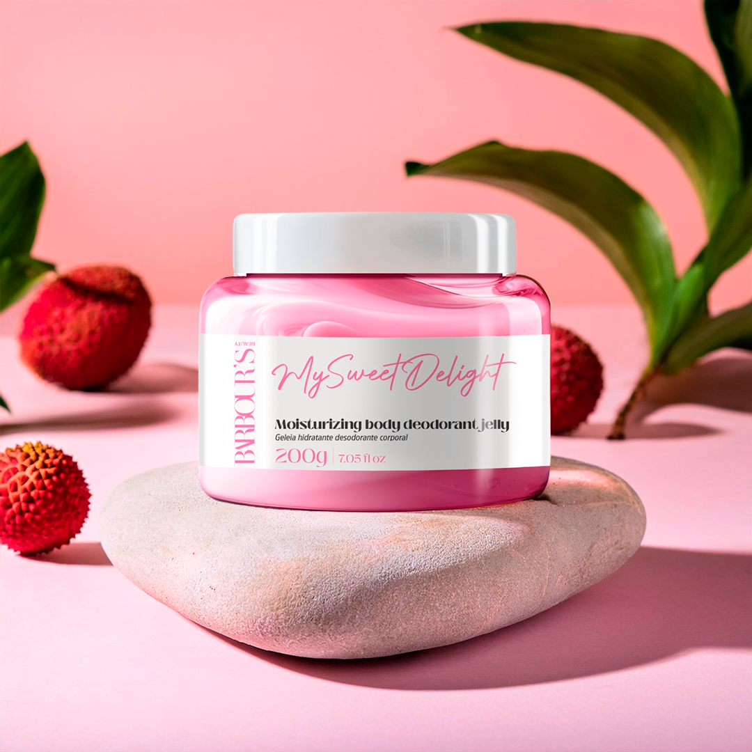 Kit Geleia Hidratante Desodorante + Body Splash Corporal My Sweet Delight