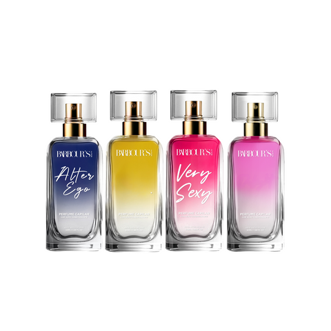 Kit 4 Perfumes de Cabelo – Alter Ego, Very Sexy, Living Grace e My Sweet Delight