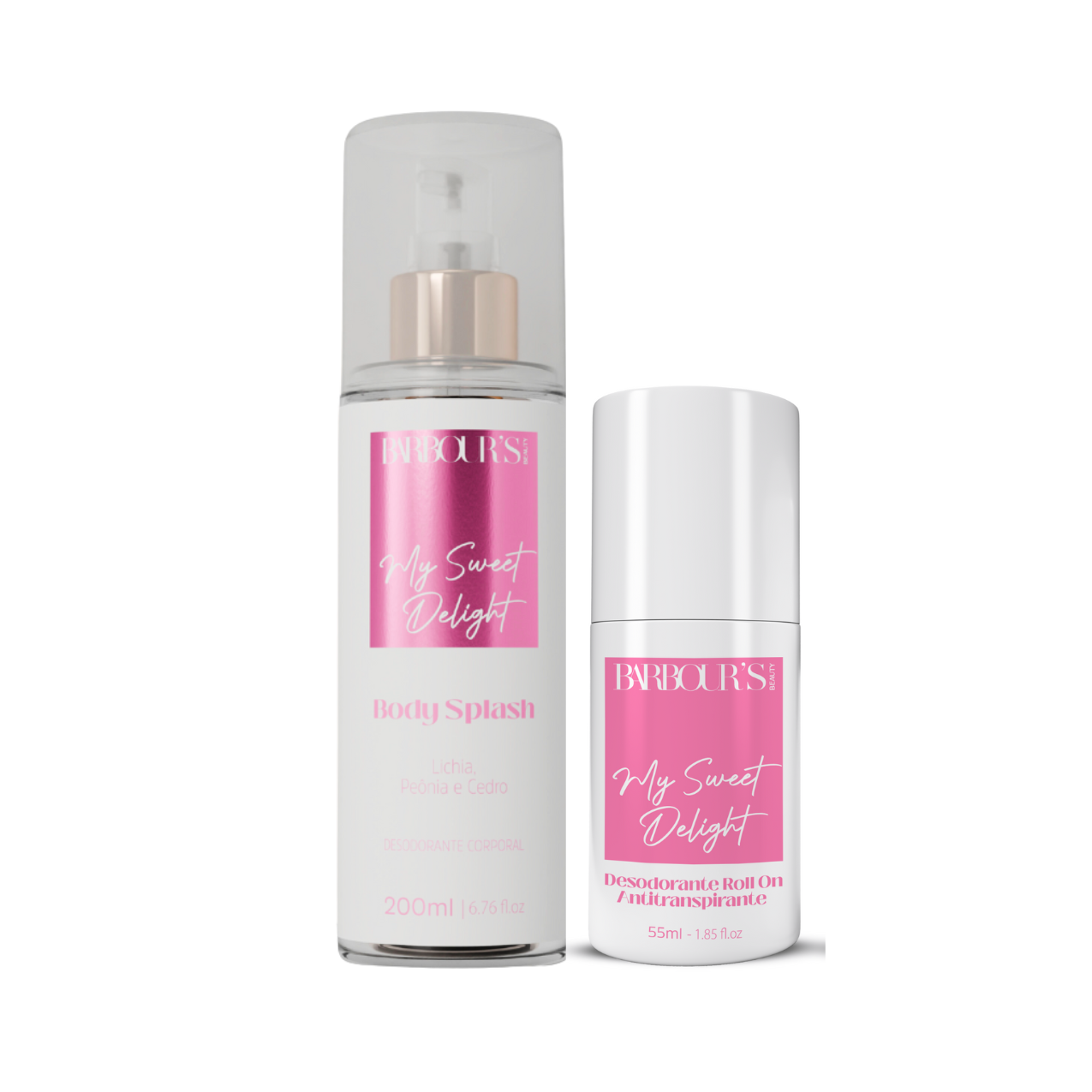 Kit Body Splash + Desodorante Roll-on My Sweet Delight