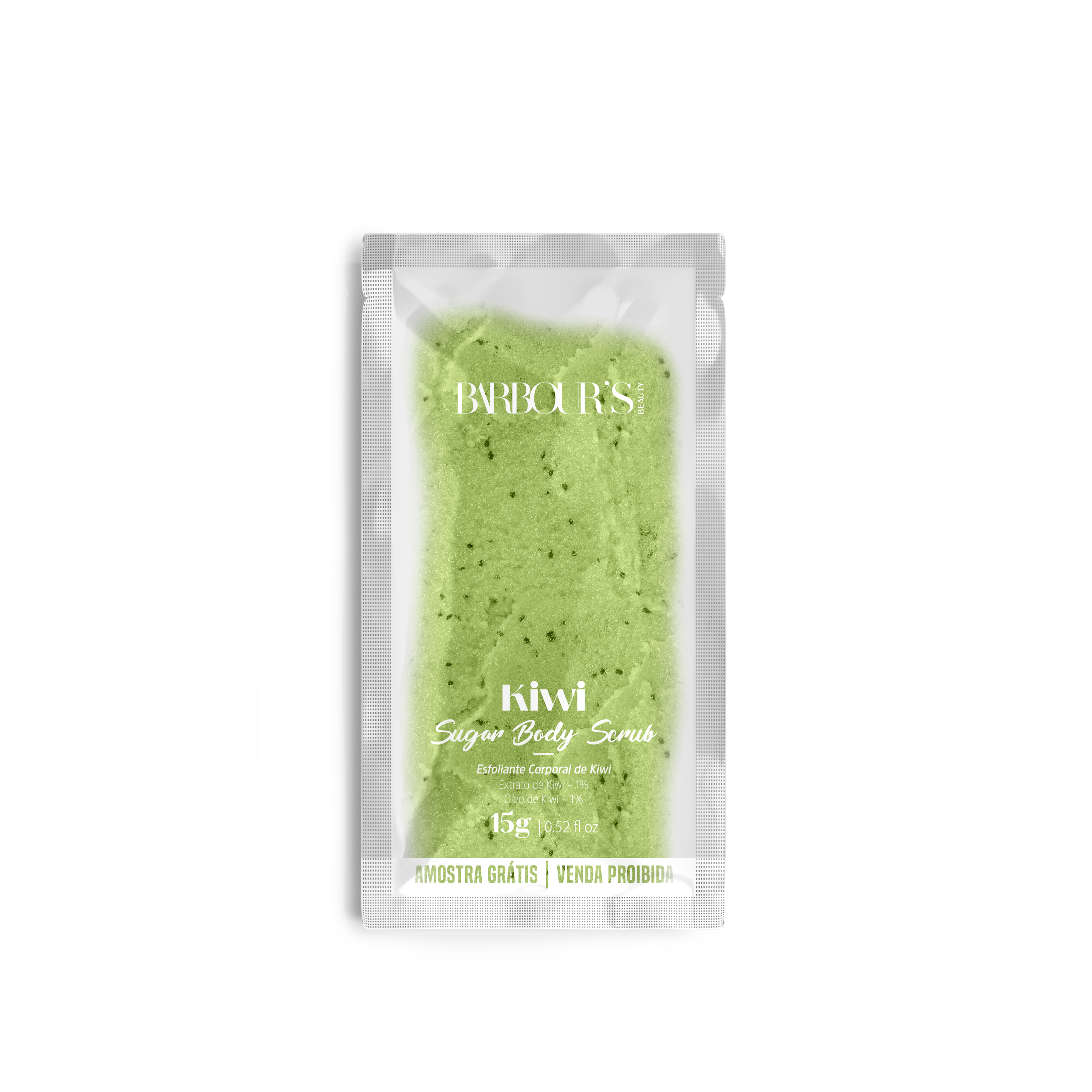 Amostra Esfoliante Corporal de Kiwi - Kiwi Sugar Body Scrub - 15g