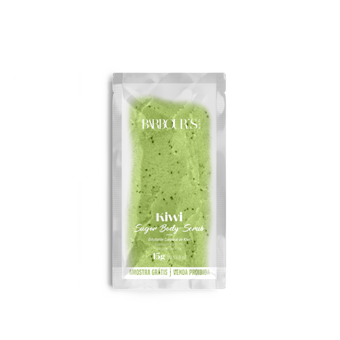 Amostra Esfoliante Corporal de Kiwi - Kiwi Sugar Body Scrub - 15g