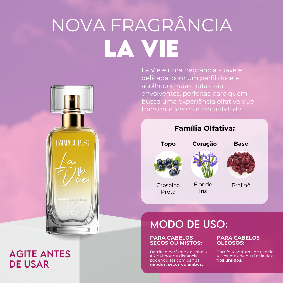 Kit 6 Perfumes para Cabelo (6 produtos)