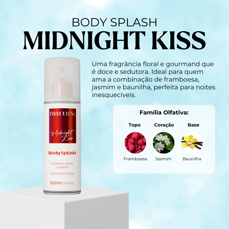 Body Splash Midnight Kiss Desodorante Colônia 200ml