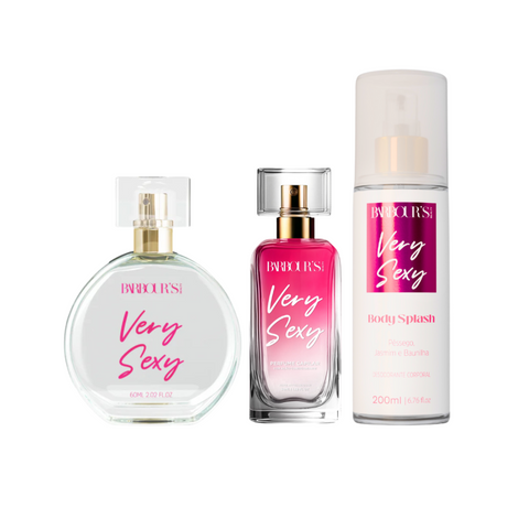 Kit Desodorante Colônia, Body Splash e Perfume Capilar Very Sexy