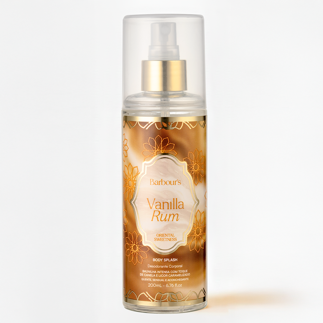 Body Splash Vanilla Rum Desodorante Colônia 200ml