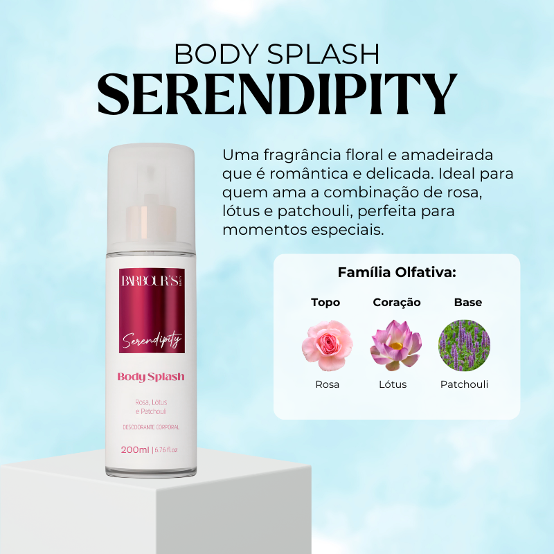 Body Splash Serendipity Desodorante Colônia 200ml