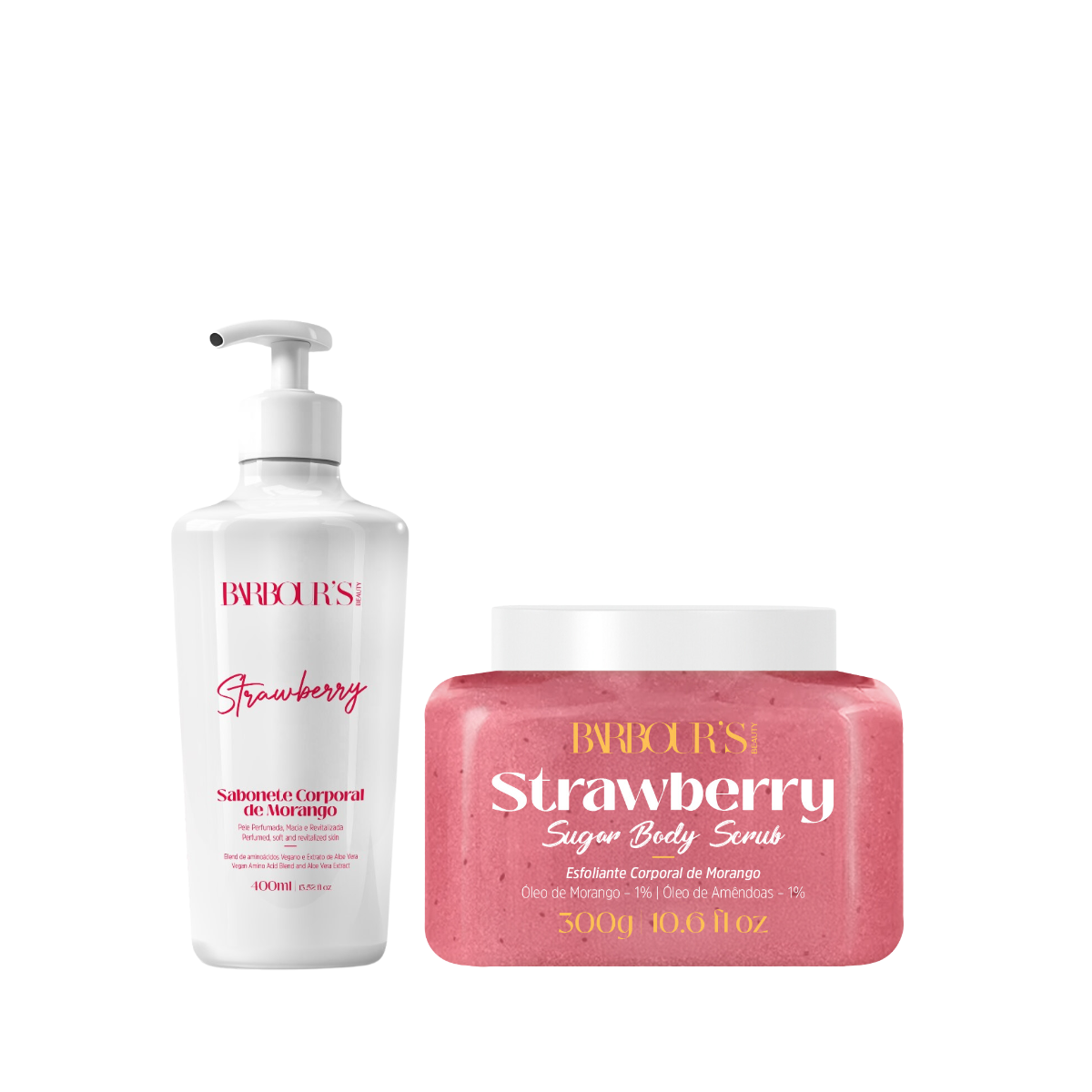 Kit Esfoliante + Sabonete Corporal Morango - Image 1