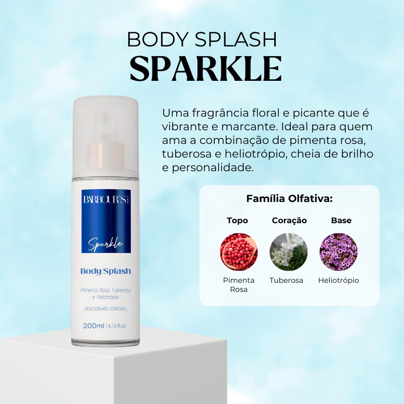 Body Splash Sparkle Desodorante Colônia 200ml