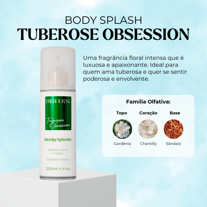 Body Splash Tuberose Obsession Desodorante Colônia 200ml