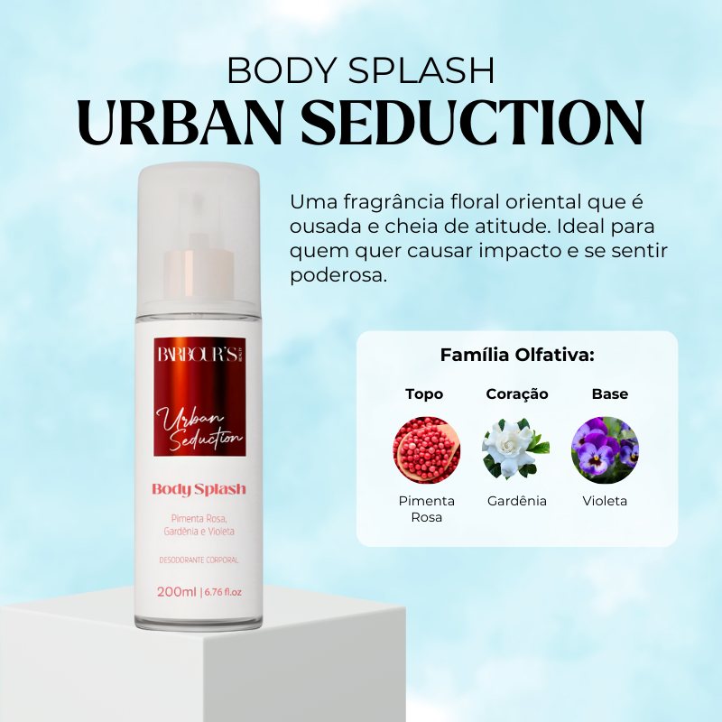 Body Splash Urban Seduction Desodorante Colônia 200ml