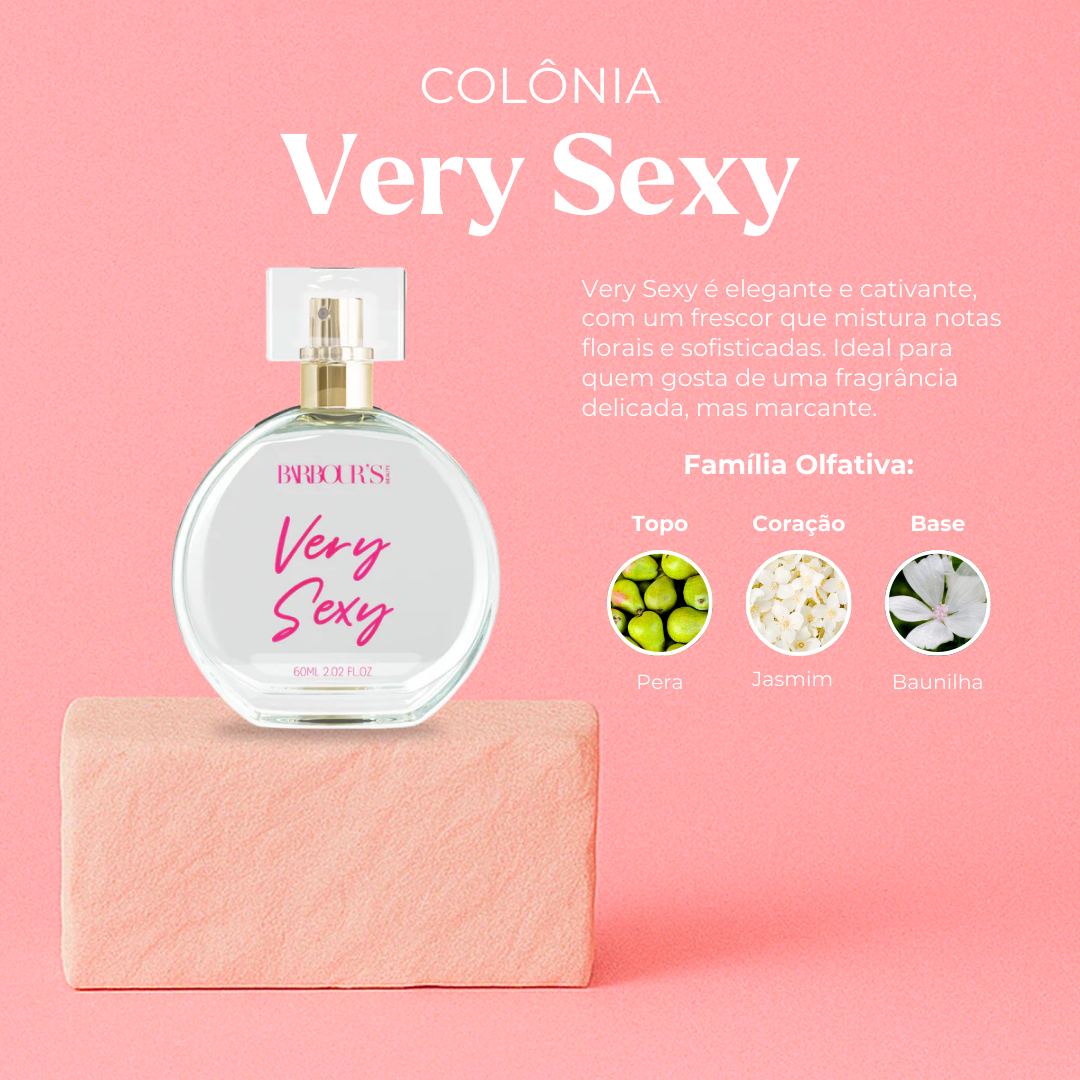 Kit Desodorante Colônia e Perfume Capilar - Very Sexy
