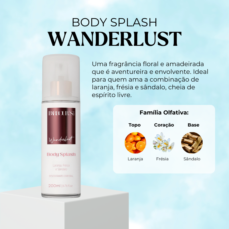 Body Splash Wanderlust Desodorante Colônia 200ml