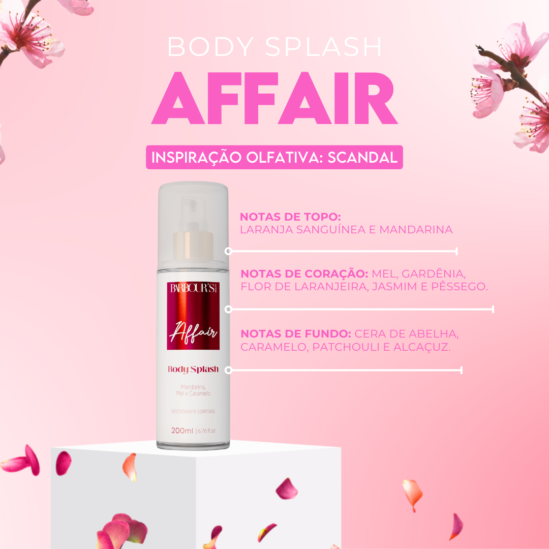 Kit 3 Body Splash - Roses, Affair, Delight