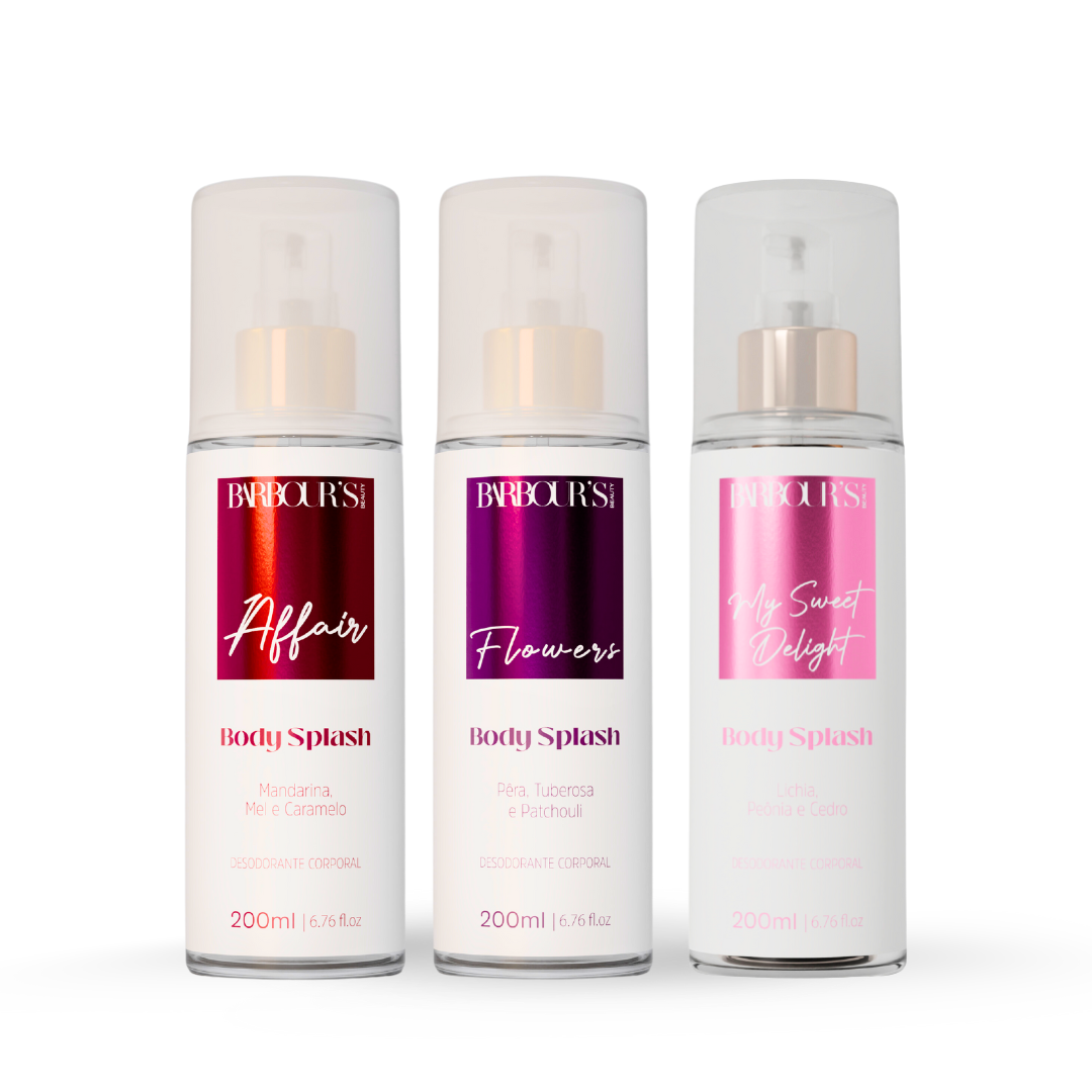 Kit 3 Body Splash - Flowers, Affair, My Sweet Delight