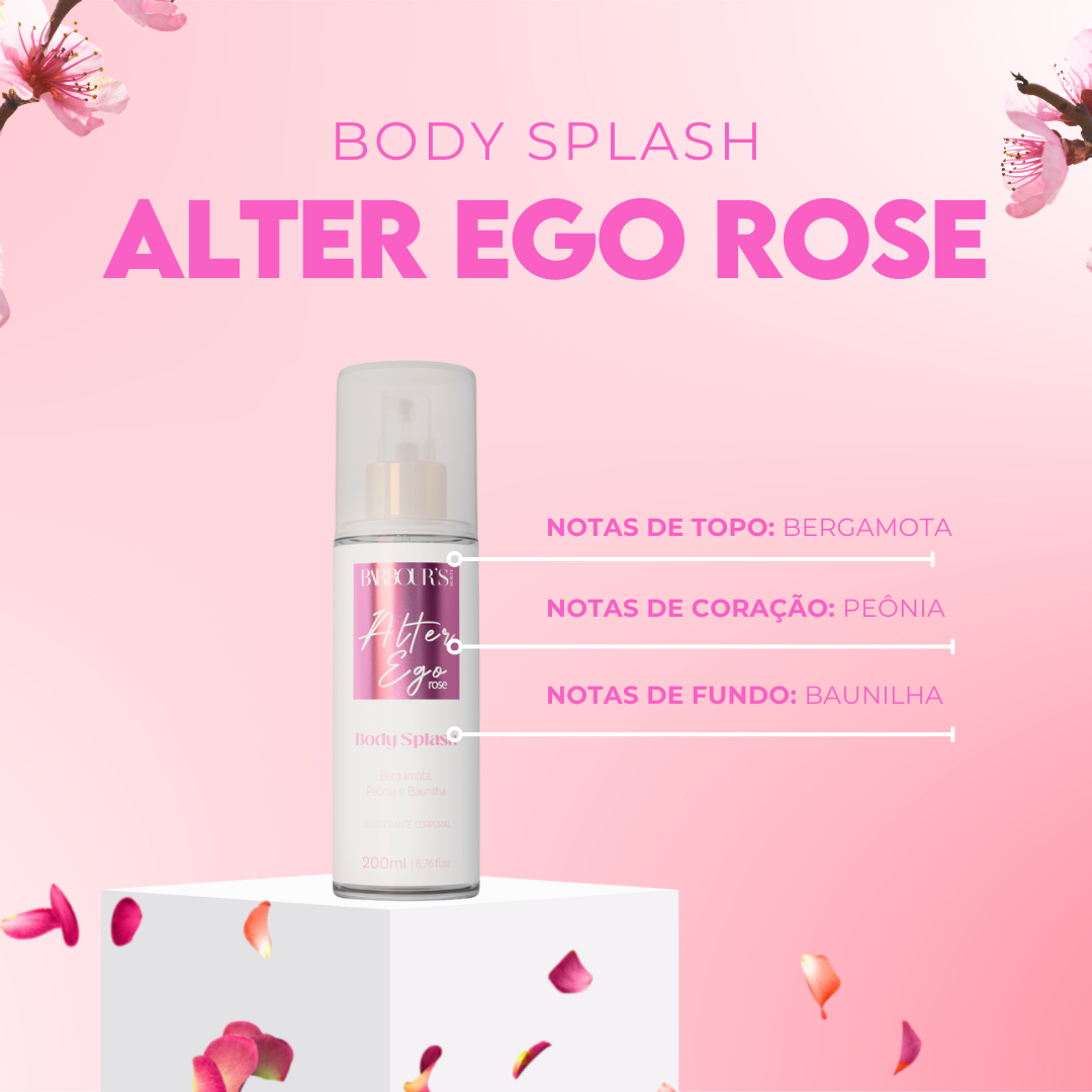 Body Splash Alter Ego Rose Desodorante Colônia 200ml