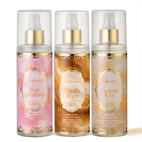 Kit Trio Árabes - Caramel Kiss, Vanilla Rum e Pink Chantilly