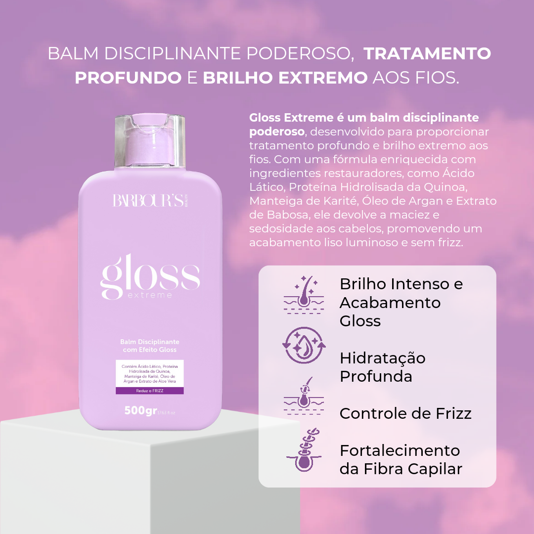 Escova Progressiva Gloss Extreme (Balm Disciplante)