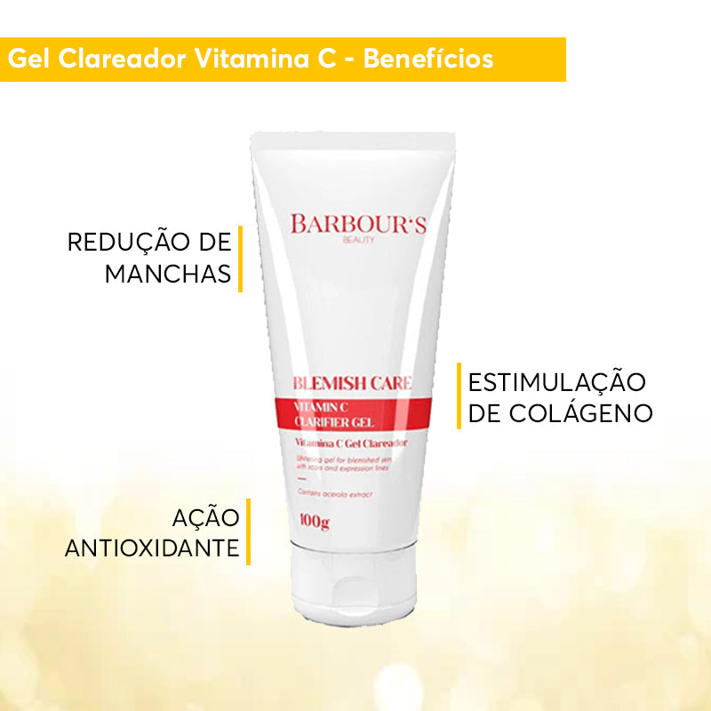 Kit Vitamina C Gel Clareador e Gel Antissinais