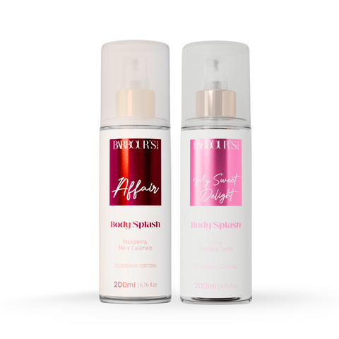 Kit 2 Body Splash Desodorante Colônia 200ml - My Sweet Delight, Affair