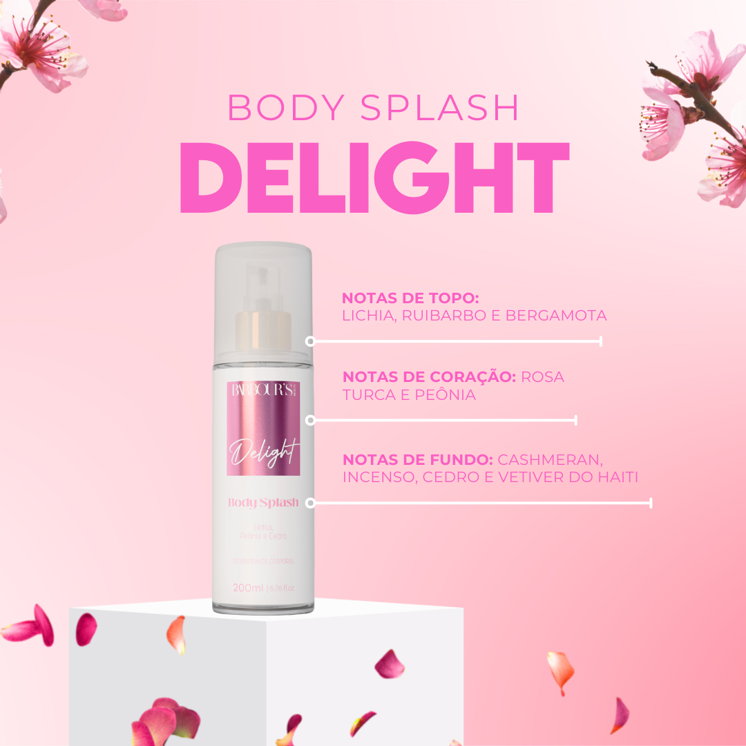 Body Splash Delight Desodorante Colônia 200ml