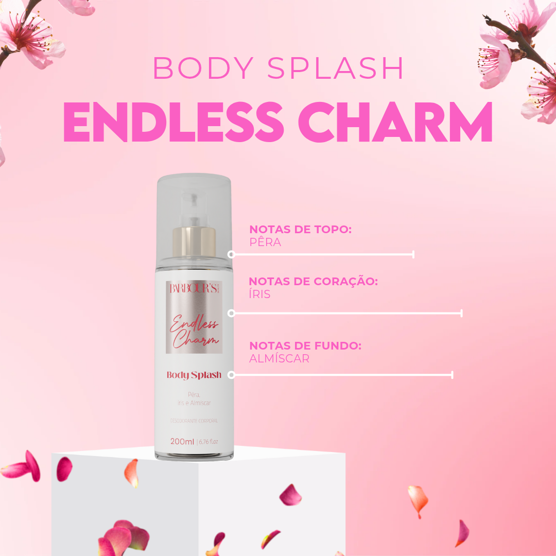 Body Splash Endless Charm Desodorante Colônia 200ml