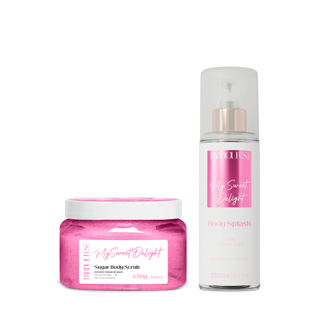 Kit Esfoliante Corporal e Body Splash - My Sweet Delight