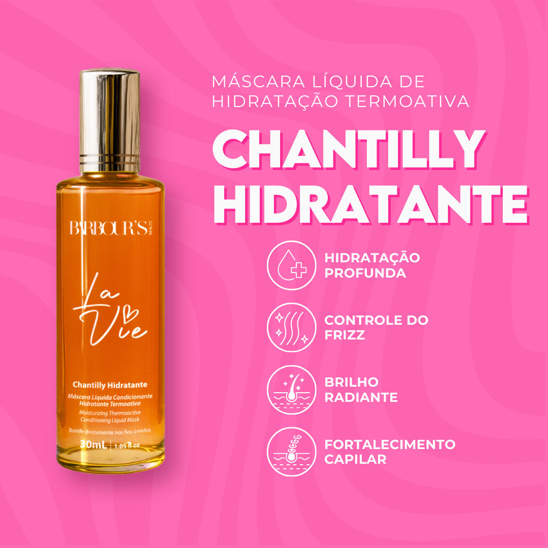 Chantilly Hidratante - Mascara Líquida de hidratação termoativa La Vie