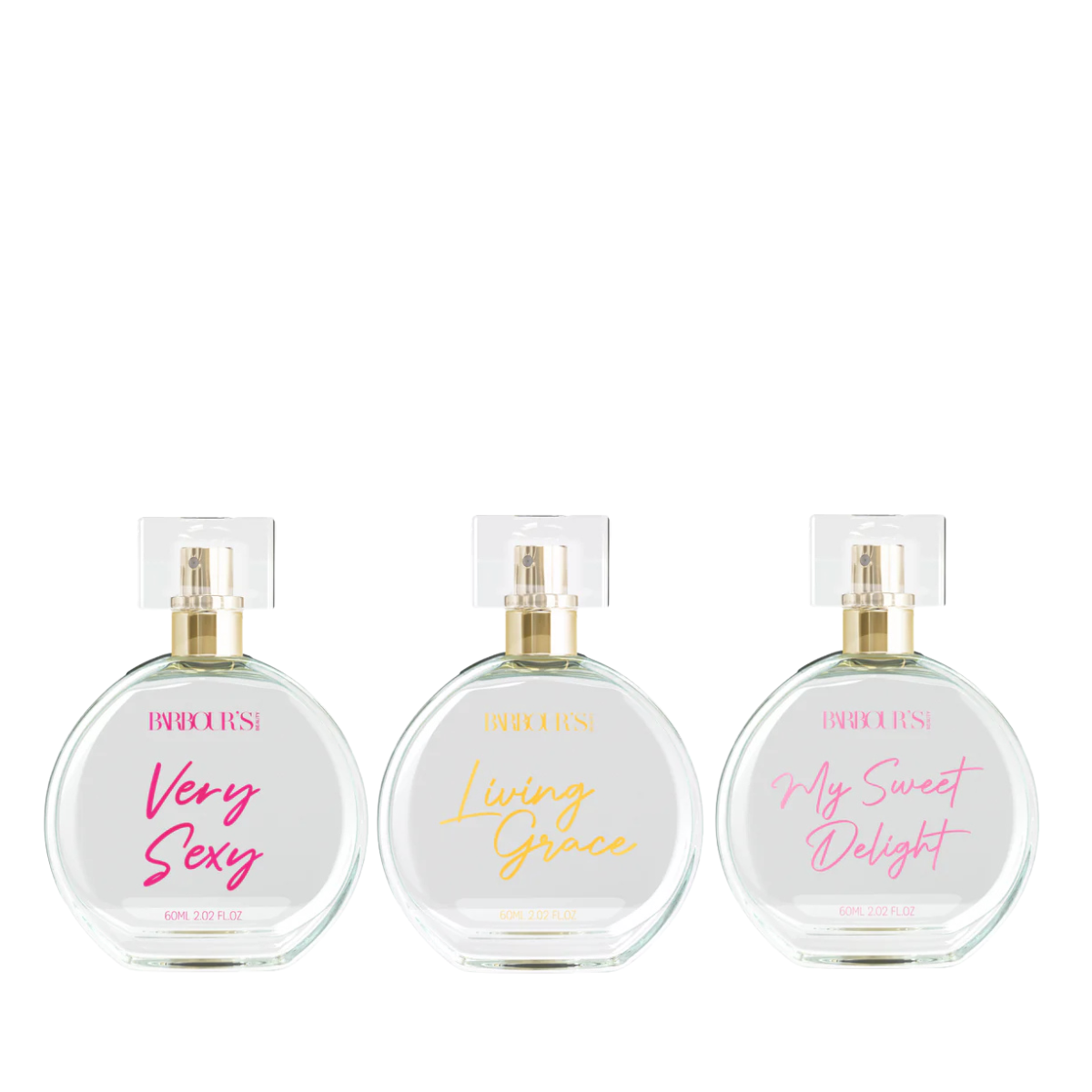 Kit 3 Desodorante Colônia 60ml - Very Sexy, Living Grace e My Sweet Delight