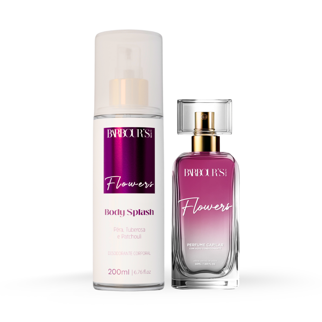 Kit Perfume de Cabelo e Body Splash - Flowers - Image 1