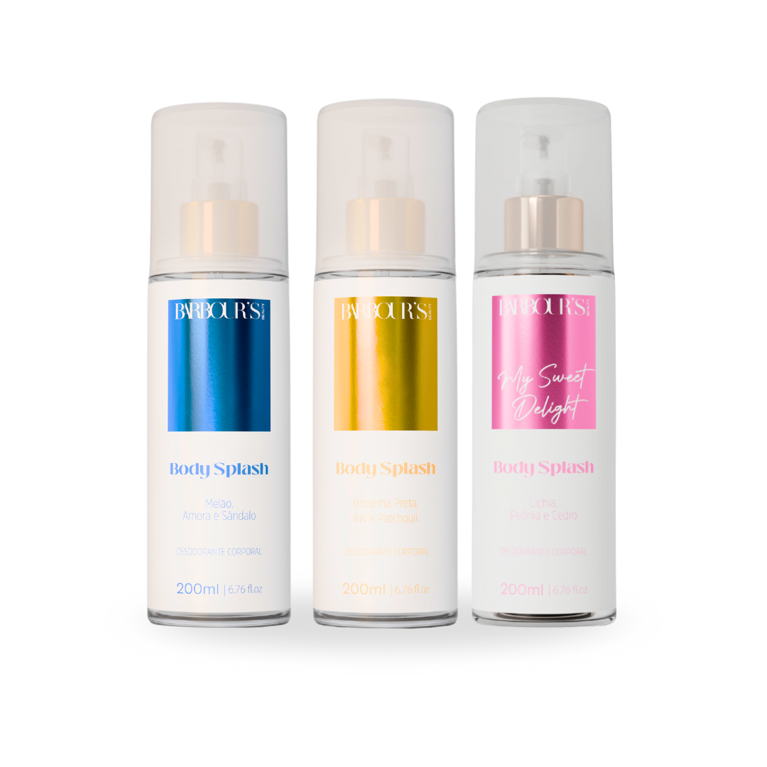 Kit 3 Body Splash Desodorante Colônia 200ml - Celestial Glow, Living Grace, My Sweet Delight
