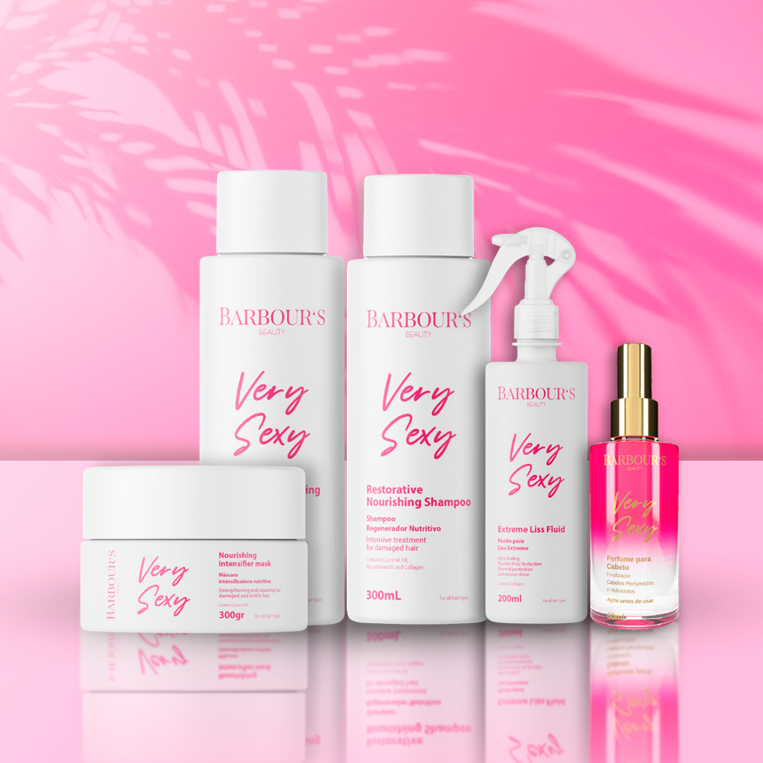 KIT DE TRATAMENTO CAPILAR VERY SEXY (5 Produtos) NUTRIÇÃO