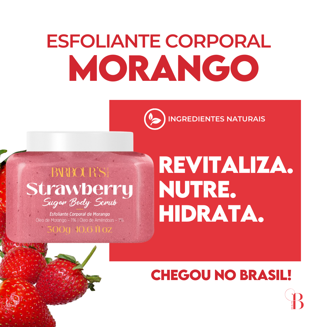 Kit 3 Esfoliantes Corporais - Melancia, Coco e Morango