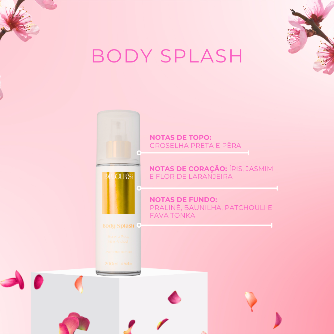 Kit 4 Body Splash Desodorante Colônia 200ml - Alter Ego, Living Grace, Very Sexy, Delight