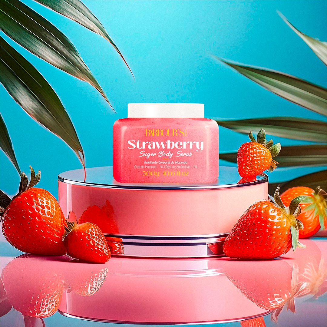 Esfoliante Corporal de Morango - Strawberry Sugar Body Scrub