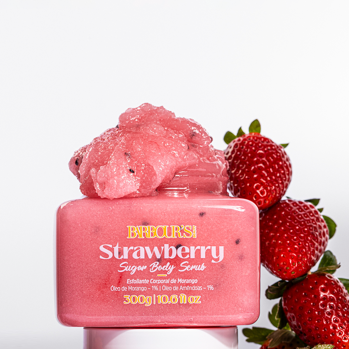 Esfoliante Corporal de Morango - Strawberry Sugar Body Scrub