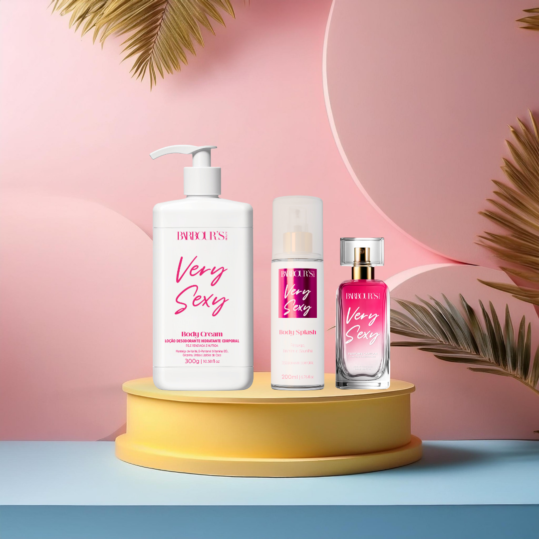 Kit Very Sexy  - Perfume de Cabelo, Body Splash e Body Cream