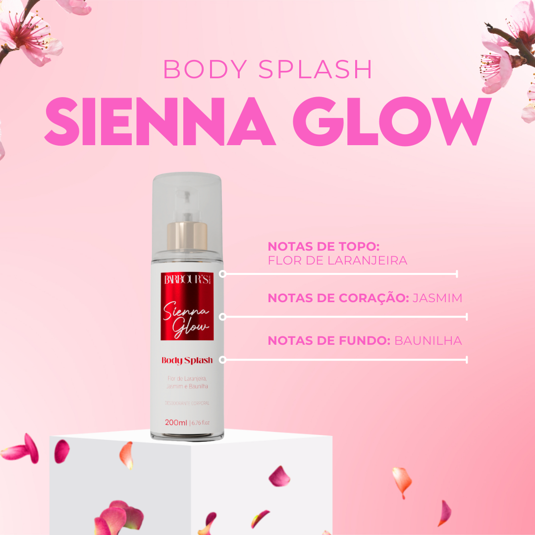 Body Splash Sienna Glow Desodorante Colônia 200ml