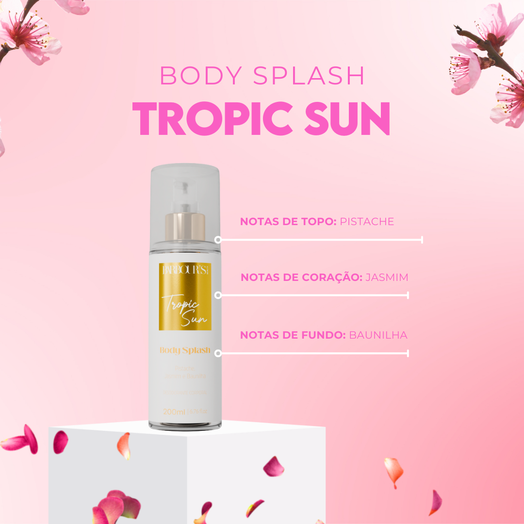 Body Splash Tropic Sun Desodorante Colônia 200ml